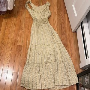 Mustard yellow long dress